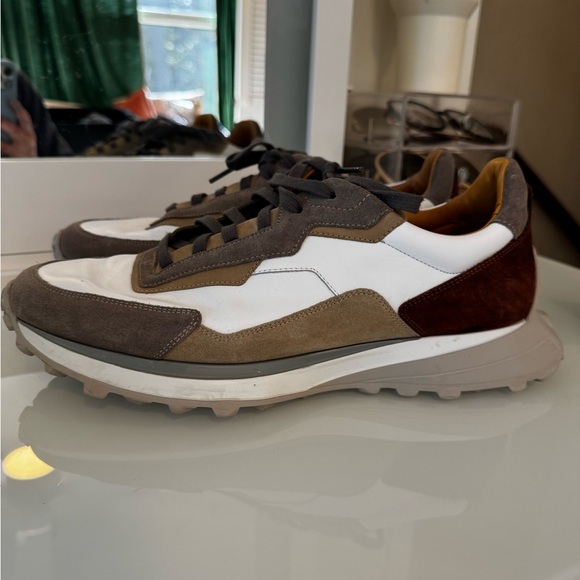 Magnanni Brown & White Onyx Water Resistant Sneaker - Picture 6 of 14